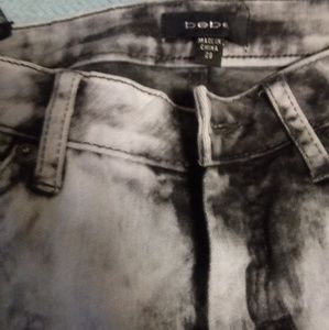 Bebe Black Stonewashed Skinny Jeans